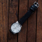 Limora Noir Classic Black Leather Roman Dial Watch