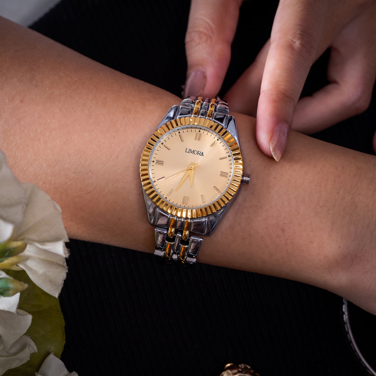 Limora Royale Two Tone Elegant Stainless Steel Women's Watch