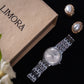 Limora Silver Grace White Dial Women's Watch
