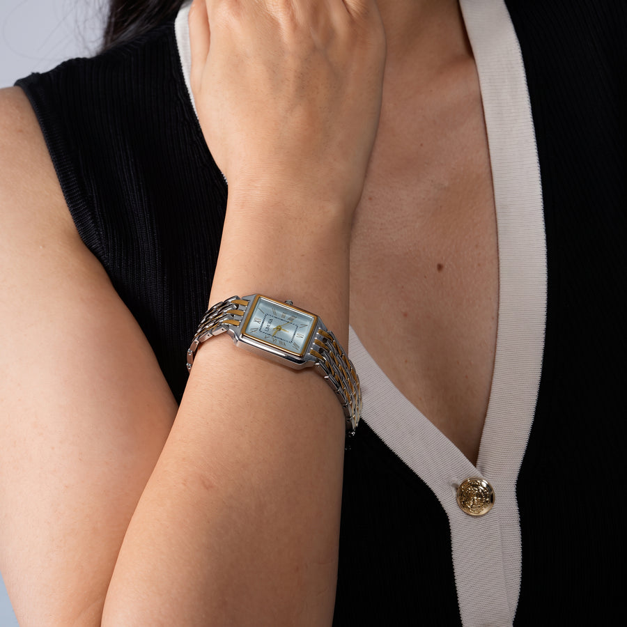 Limora Regal Collection White Dual Tone Steel Watch