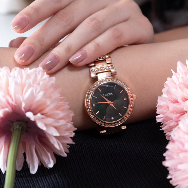 Limora Emerald Éclat Green Dial Rose Gold Women's Watch